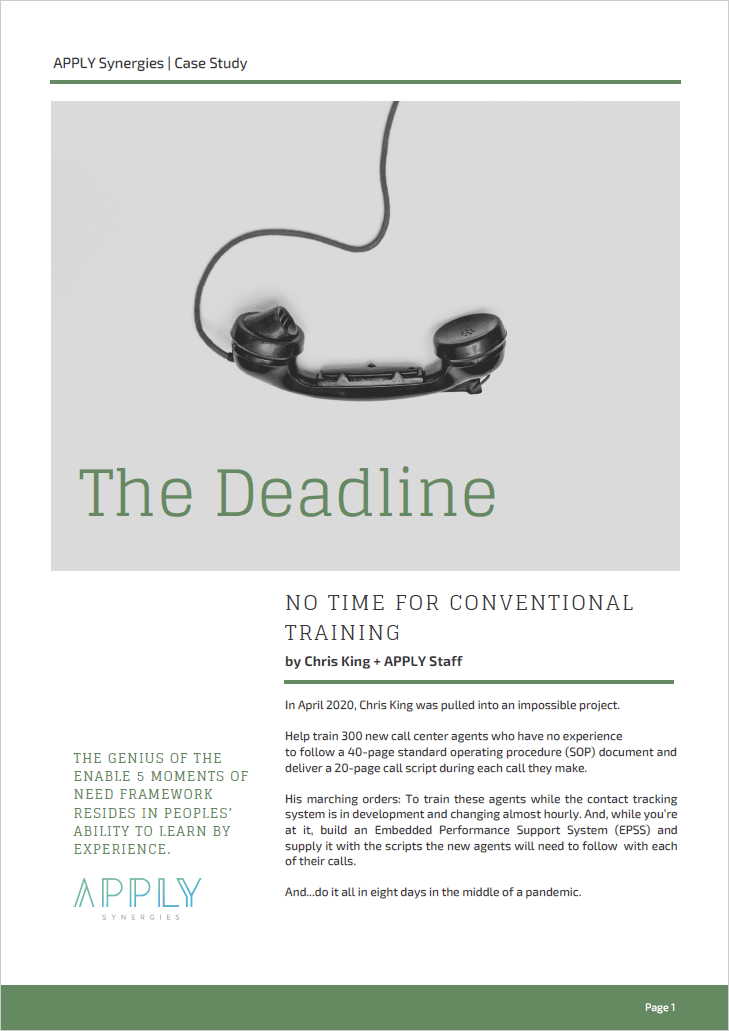The Deadline - Case Study